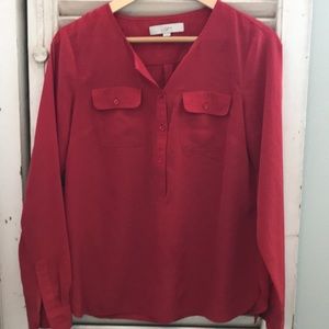 LOFT Long sleeve blouse